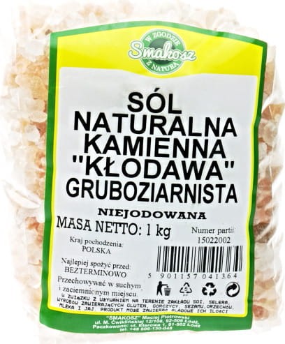 Roze natuursteen van KŁODAWA, grofkorrelig, niet-gejodeerd 1kg HEERLIJK
