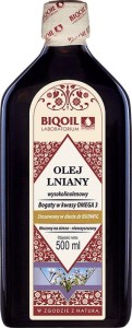 Lijnzaad Budwig hoog-lijnzaadolie, koudgeperst 500ml BIOOIL