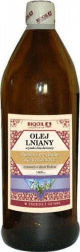 Lijnzaad Budwig, hoog lijnzaad, koudgeperste olie 1000ml BIOOIL