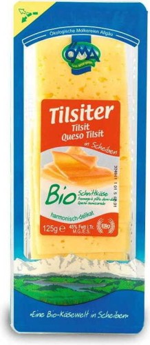 TILSITER CHEESE SLICES BIO 125 g - OMA