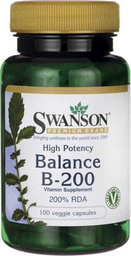 B-200 VITAMIN COMPLEX 200% RDA 100 CAPSULES  SWANSON