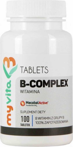 Vitamine B Complex B1 B2 B6 B12 BIOTIN 100 tabletten MyVita