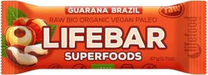 Bar with Brazil nuts and raw guarana gluten-free BIO 47 g - Lifefood