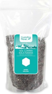 BLACK SALT KALA NAMAK COARSELY GROUND 1 kg - SKARBY OCEANU