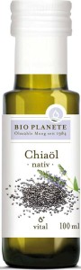 CHIA SEEDS OIL VIRGIN COLD-PRESSED UNREFINED BIO 100 ml - Bio Planete