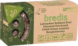 DRIED LINEN BREAD WITH ZUCCHINI GLUTEN-FREE BIO 70 g - PAPAGRIN