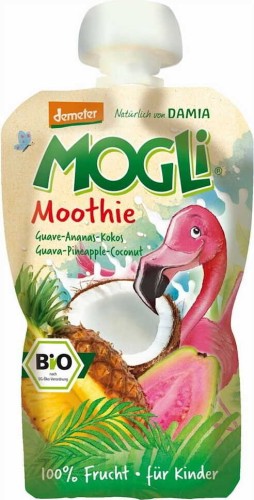 MOOTHIE - KAAS MET GUAVE, ANANAS EN KOKOSNOOT 100% FRUIT ZONDER TOEGEVOEGDE SUIKER BIO 100 g - MOGELIJK