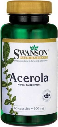 Acerola 500mg vitamin C 60 capsules SWANSON