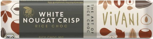 Witte nougatreep (met rijstdrank) BIO 35 g - Vivani