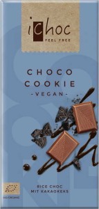 Ichoc chocolade met stukjes cacaokoekjes (op een rijstdrank) BIO 80 g - VIVANI