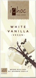 Ichoc witte chocolade met vanille (op rijstdrank) BIO 80 g - VIVANI