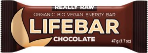 LIFEBAR RAW CHOCOLATE GLUTEN-FREE BIO 47 g - LIFEFOOD
