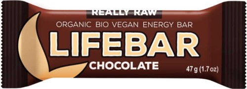 LIFEBAR RAW CHOCOLATE GLUTEN-FREE BIO 47 g - LIFEFOOD
