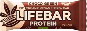 Chocolate bar with hemp protein and spirulina raw gluten-free BIO 47 g - LIFEFOOD