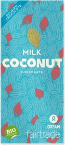 MELKCHOCOLADE MET KOKOSVLOKKEN FAIR TRADE BIO 100 g - OXFAM