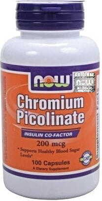 Chroom 200mcg Chroompicolinaat 100 capsules NU VOEDSEL