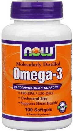 Omega - 3 180 EPA 120 DHA 1000 mg 100 capsules NU VOEDSEL