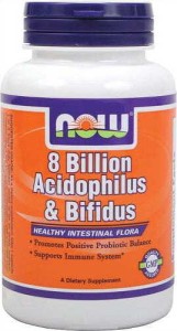 8 Billion Acidophilus & Bifidus 8 miliardów bakterii probiotyk 60 kapsułek NOW FOODS