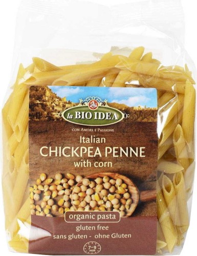 PASTA (CHICKPEAS AND CORN) PENNE GLUTEN-FREE BIO 250 g - LA BIO IDEA