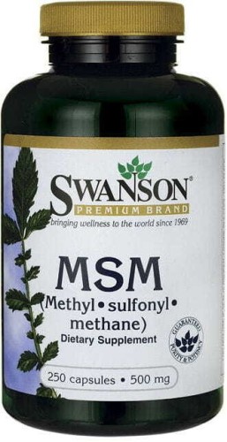 MSM organic sulfur 500mg 250 capsules SWANSON