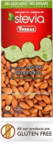 Melkchocolade met amandelen en stevia 125g TORRAS