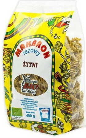 PÂTES DE FARINE DE SEIGLE BIO 400 g - BABALSCY
