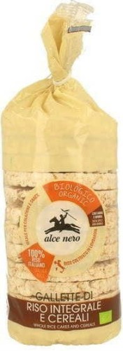VOLKOREN RIJSTWAFELS MET 4 GRANEN BIO 100 g - ALCE NERO