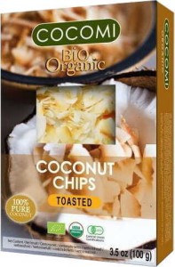 BIO GEROOSTERDE KOKOSNOOT CHIPS 100 g - COCOMI
