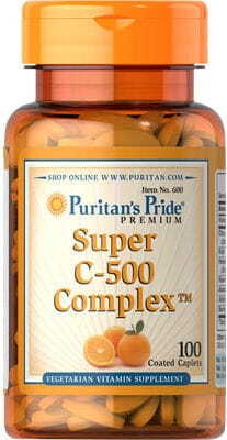 Vitamin Super C-500 Complex 100 tablets Puritan's Pride