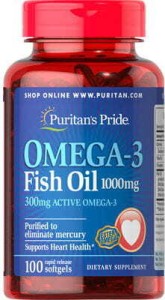 Omega3 fish oil 1000mg 100 capsules Puritan's Pride