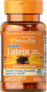 Lutein Lutigold 20mg  60 capsules Puritan's Pride