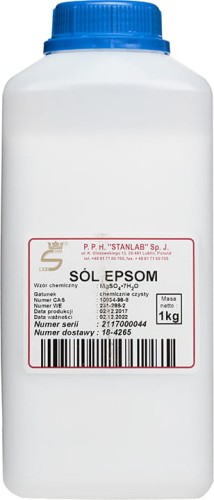 Magnesiumsulfaat Hepahydraat Epsom Bitter Zout CZCH 1kg STANLAB