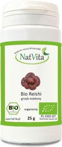 Reishi paddenstoelen, gemalen BIO 100% 25g NatVita