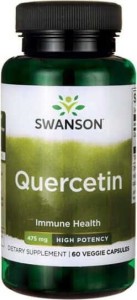 Quercetin Kwercetyna 60 kapsułek 475mg SWANSON
