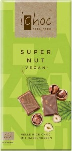 Ichoc chocolate with hazelnuts (based on rice drink) BIO 80 g - VIVANI