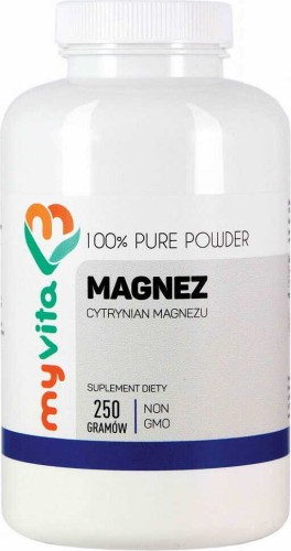 Cytrynian magnezu proszek 250g MyVita