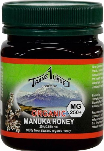 HONING MANUKA MGO 250+ BIO 250 g - TRANZALPINE