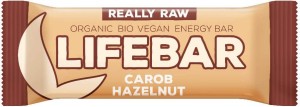 Bar with carob and nuts raw gluten-free BIO 47 g - Lifefood