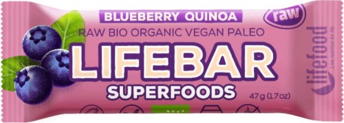 Bar with blueberry and quinoa raw gluten-free BIO 47 g - Lifefood