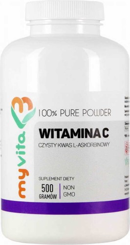 Witamina C kwas l-askorbinowy proszek 500g MyVita