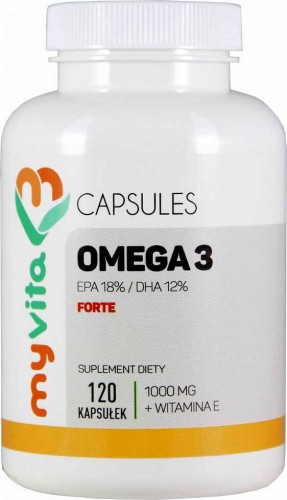 Omega-3 forte EPA 18% /  DHA 12% 1000mg 120 kapsułek MyVita