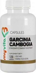 Garcinia Cambogia 250 mg 60% HCA 120 MyVita-capsules