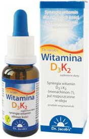 Vitamin D3 + K2-MK7 drops K2MK7 20ml DR JACOBS