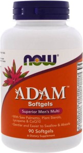 ADAM Men's Multi complex van vitamines en mineralen voor mannen 90 capsules NOW FOODS