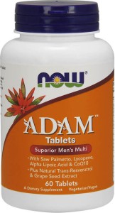 ADAM Men's Multi Kompleks witamin i minerałów dla mężczyzn 60 tabletek NOW FOODS