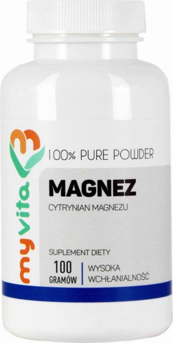 Cytrynian magnezu proszek 100g MyVita