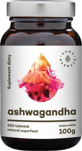 Ashwagandha 400mg 200 tablets AURA HERBALS