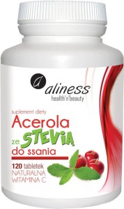 Acerola met Stevia Vitamine C 120 Aliness zuigtabletten