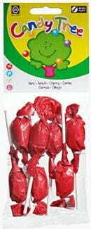 CHERRY ROUND LOLLIPOPS GLUTEN FREE BIO (7 x 10 g) - CANDY TREE