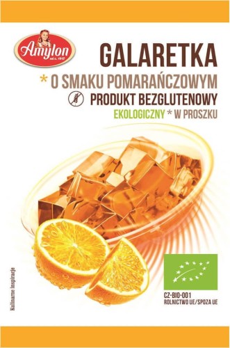 GALARETKA O SMAKU POMARAŃCZOWYM BIO 40 g - AMYLON